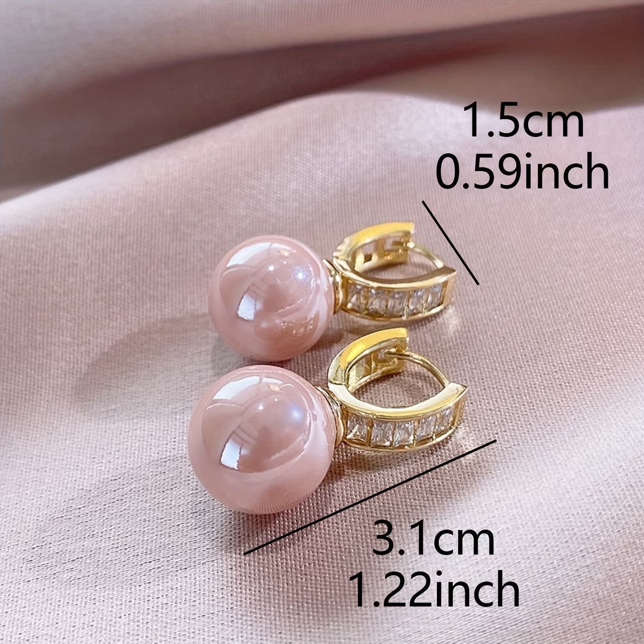 Blushing Perle Boucles d'Oreilles