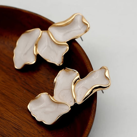 Perle Fleur Petal Boucles d'Oreilles