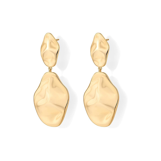 Ripple Vague Boucles d'Oreilles | Or