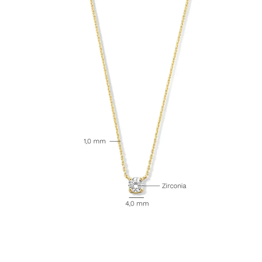 Cléa Moissanite Pierre Collier | Or