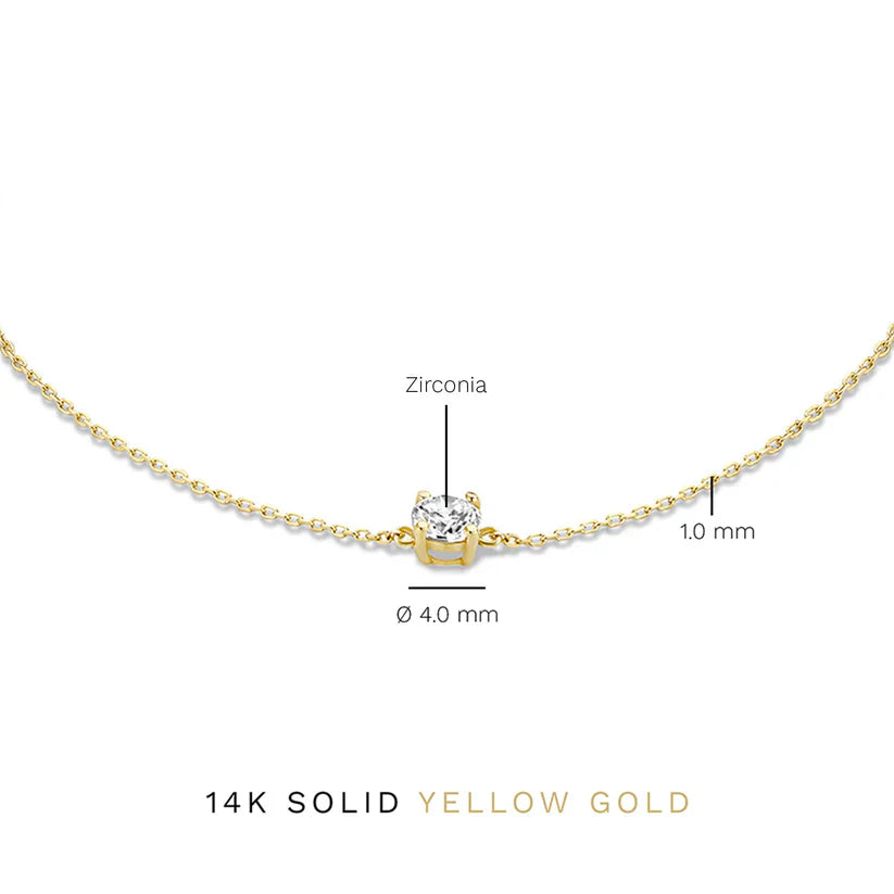 Cléa Moissanite Pierre Bracelet | Or