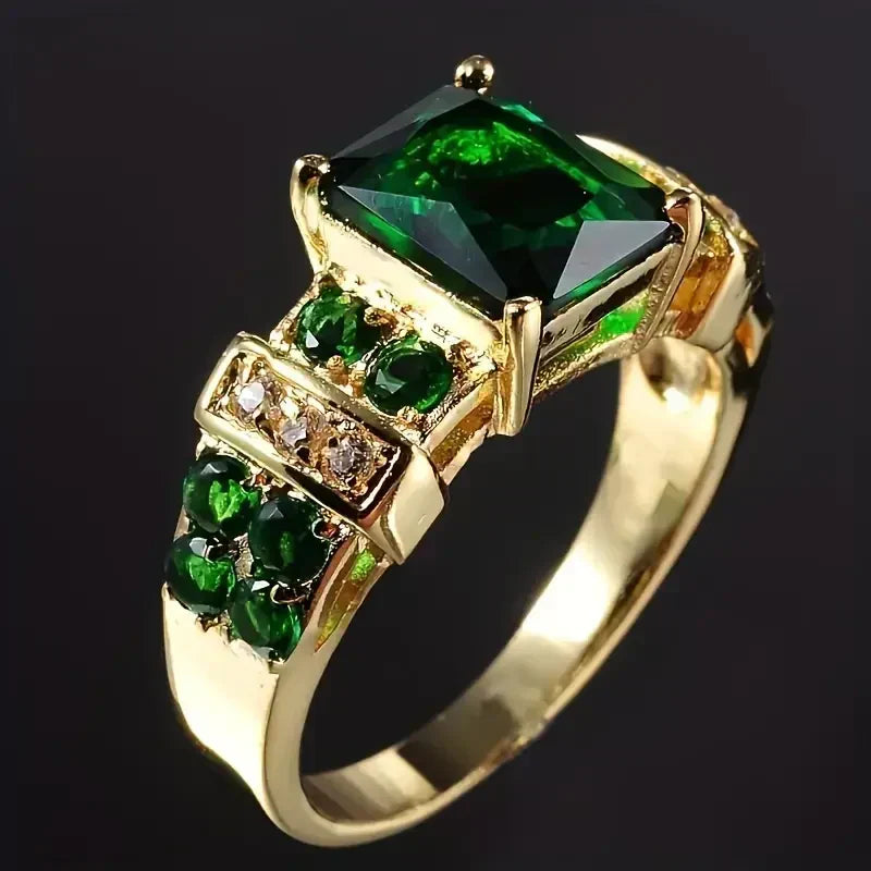 Exquisite Émeraude Bague | Or