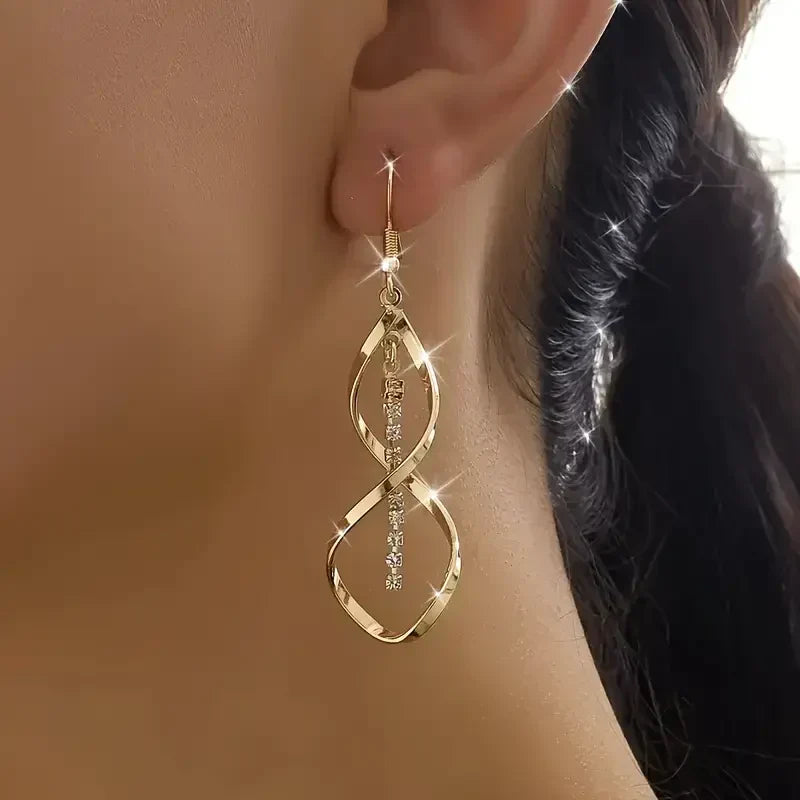 Sunbeam Spiral Boucles d'Oreilles | Or