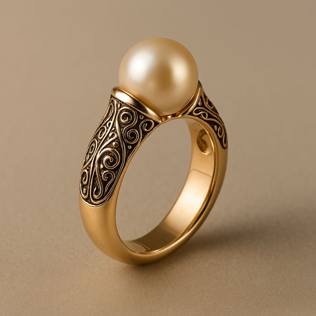 Timeless Vintage Perle Or Bague