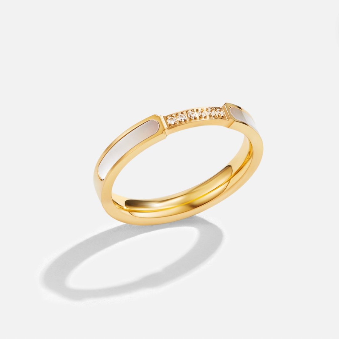 Or Incrustation Anneau Bague