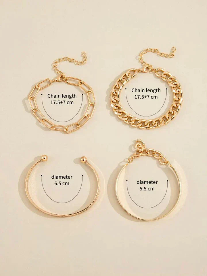 Elan Mercer Bracelet Set | Or