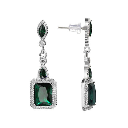 Clarion Verdancia Boucles d'Oreilles | Or Blanc