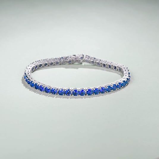 Saphir Bracelet Tennis | Or Blanc