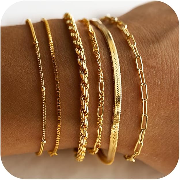Isabella Vernetta bracelet set | Or