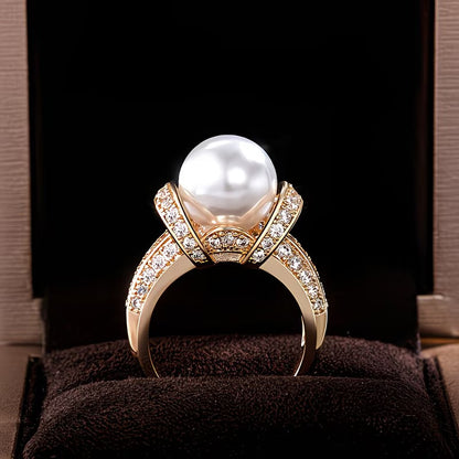 Le Couronne Perle Bague