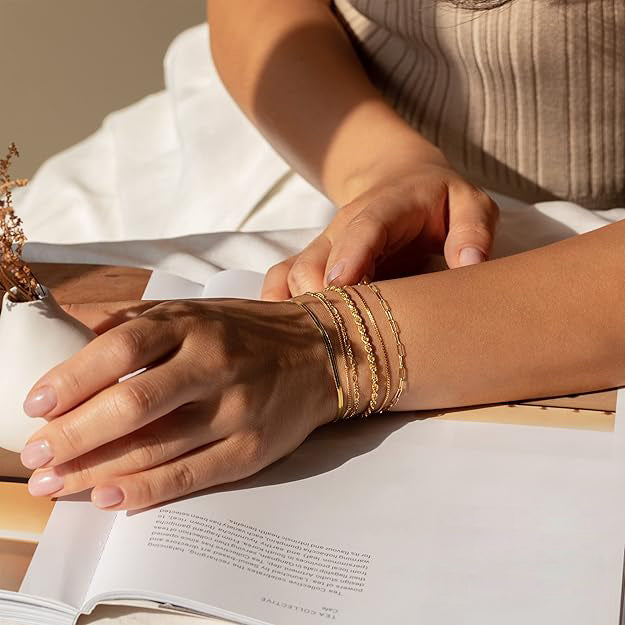 Isabella Vernetta bracelet set | Or