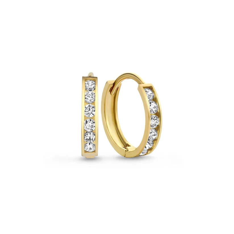 Dara Brillane Pierre Boucles d'Oreilles Set | Or