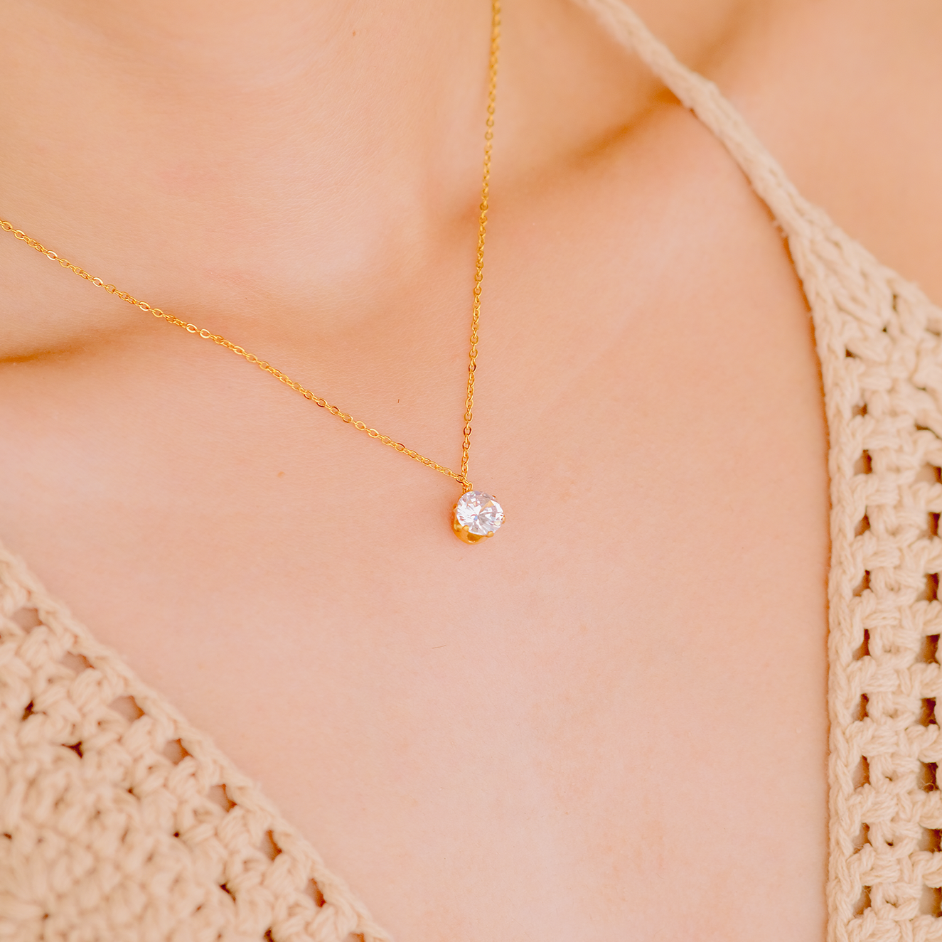 Kyla Solitaire Or Collier