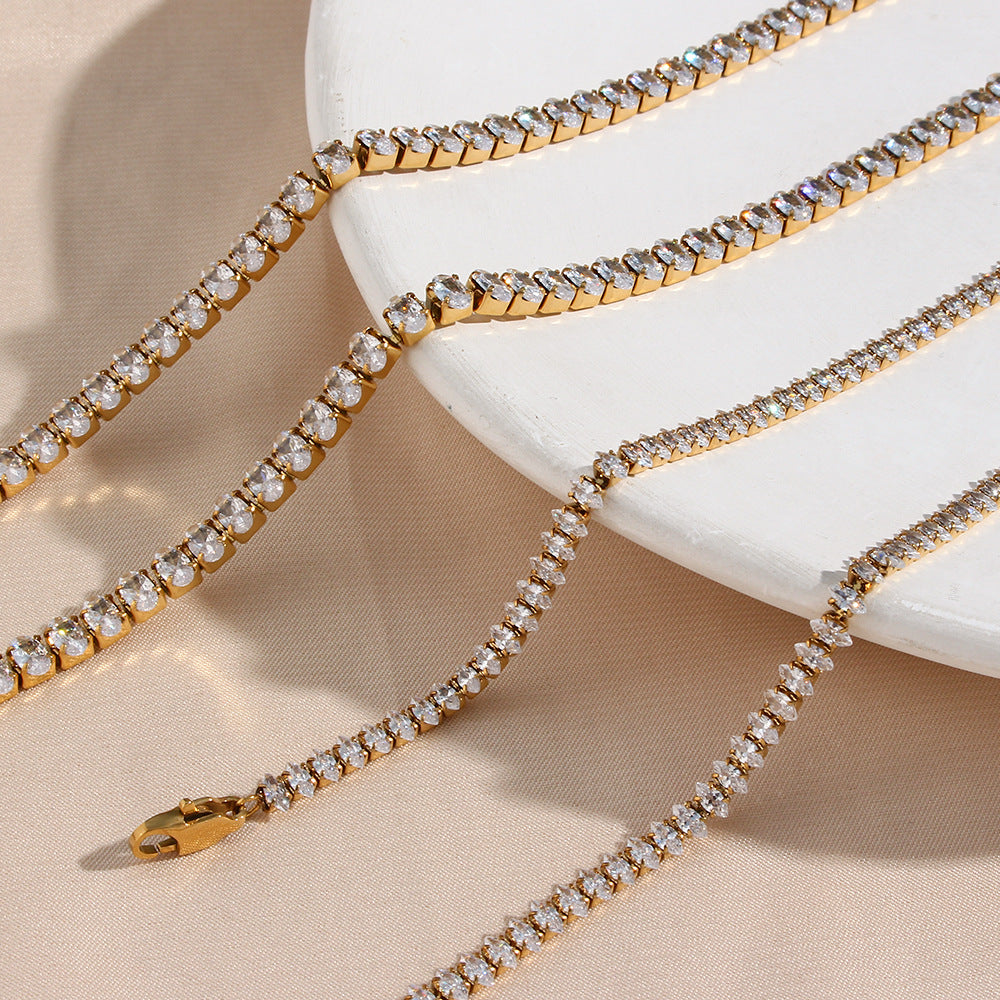 Wisteria Diamant Collier Tennis
