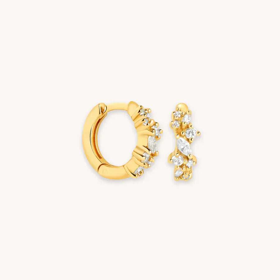 Cristal Cluster Huggies | Or