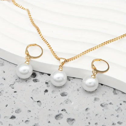 Élégant Graceful Perle Collier Set