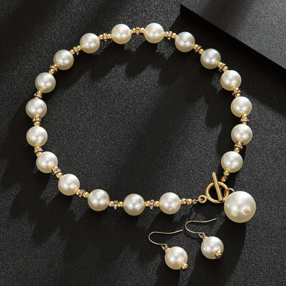 Chunky Perle Collier Statement Set