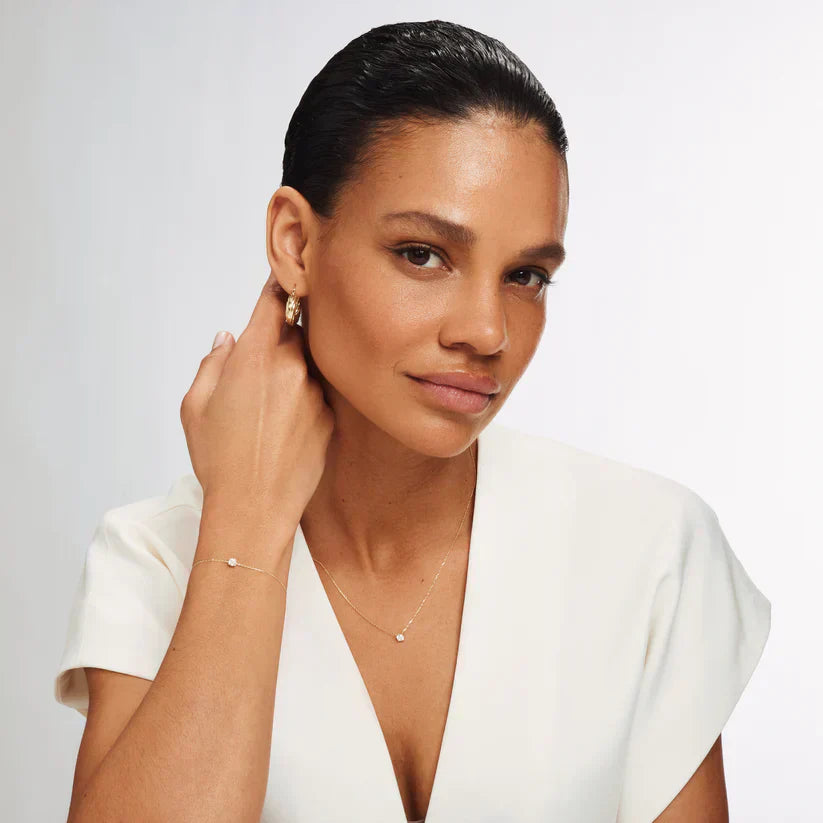 Cléa Moissanite Pierre Bracelet | Or