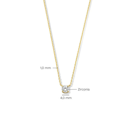 Cléa Moissanite Pierre Collier | Or