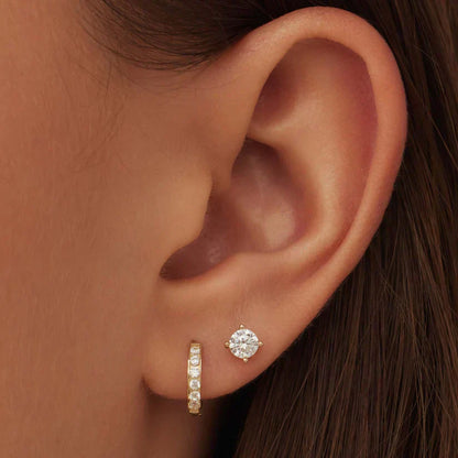 Dara Brillane Pierre Boucles d'Oreilles Set | Or