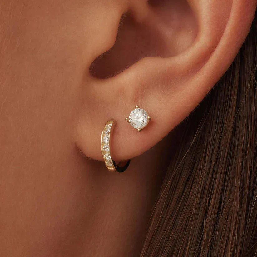 Dara Brillane Pierre Boucles d'Oreilles Set | Or